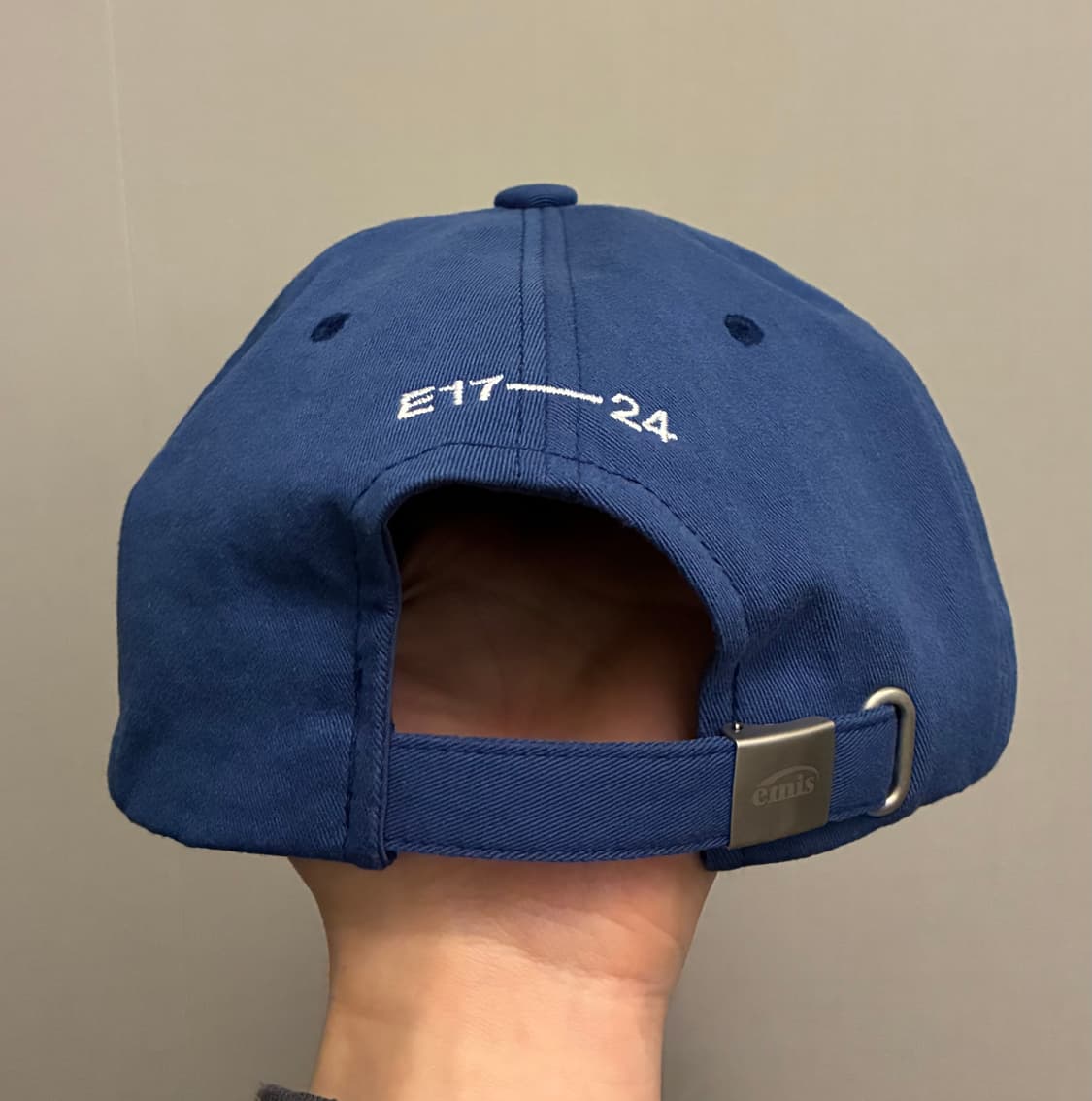 (F)emis 이미스 아플리케 자수 볼캡 모자 블루 상품이미지5