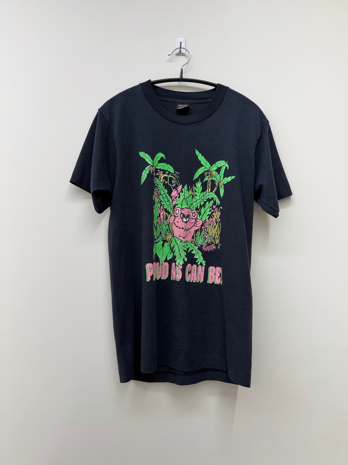 80s USA 네온 애니멀 프린팅 반팔 티셔츠  상품이미지1