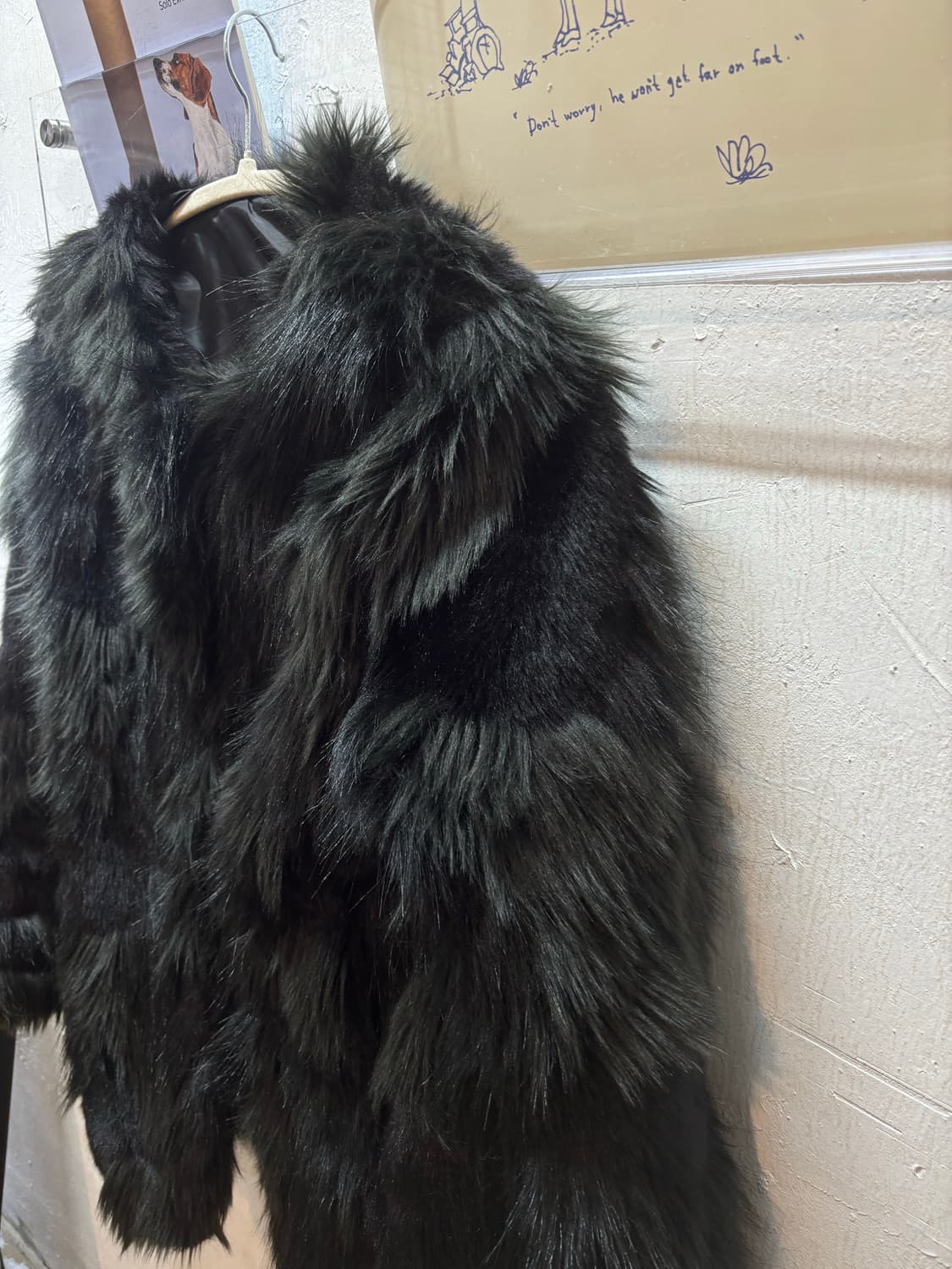 블랙 퍼 자켓 상품이미지6