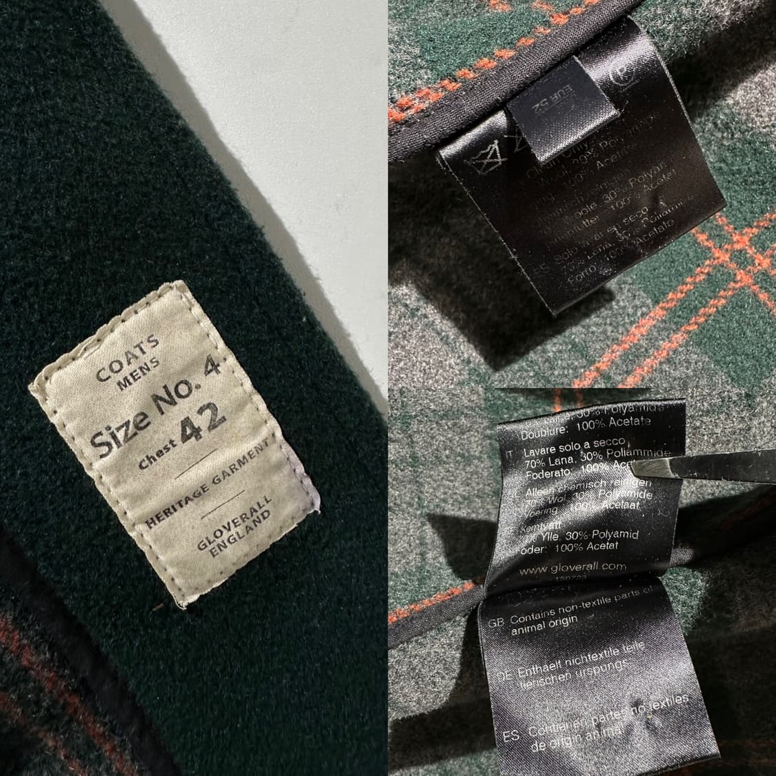 글로버올 울 더플 코트 상품이미지9