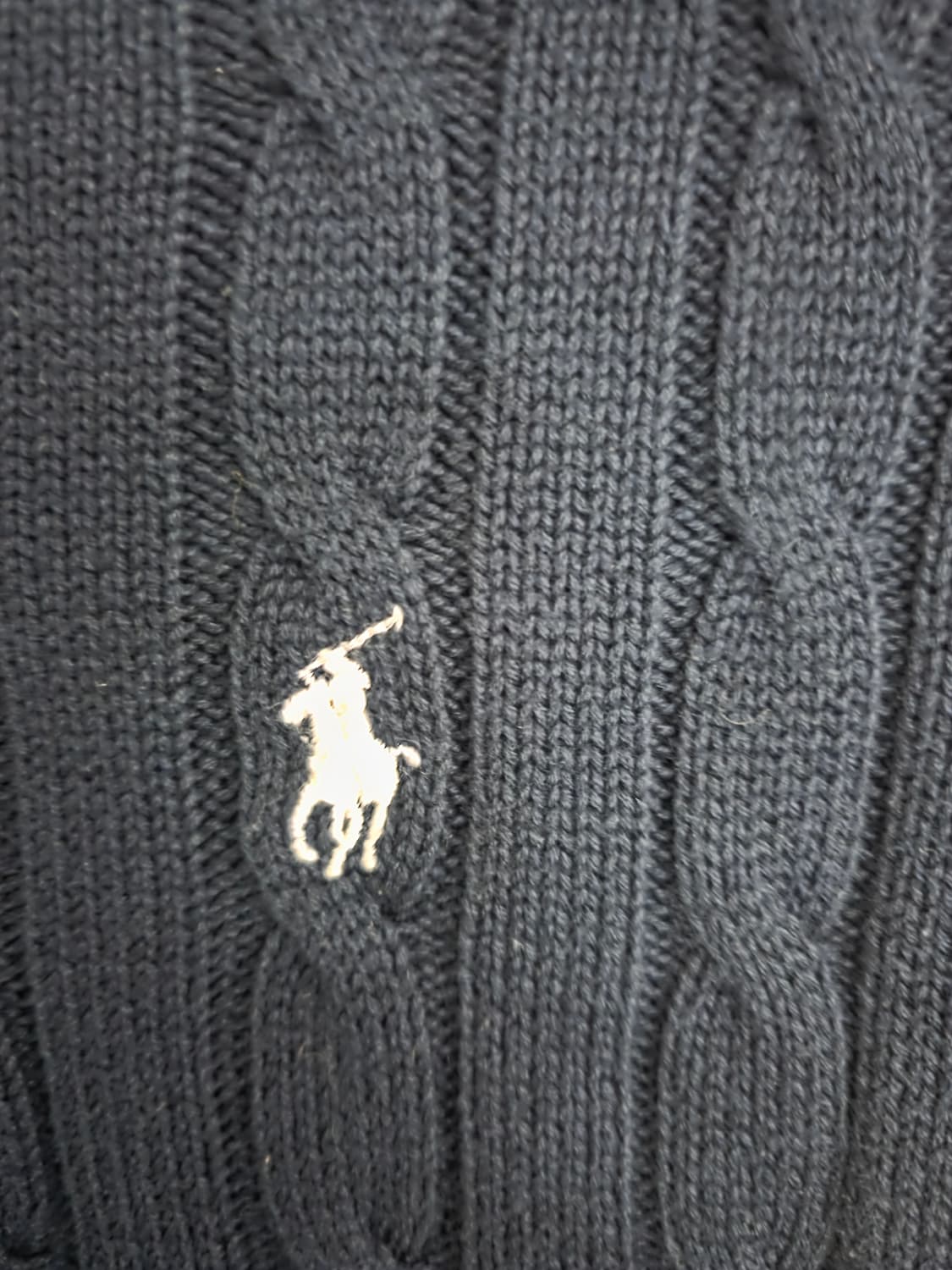 폴로 랄프로렌 케이블 반팔 니트 M 상품이미지5