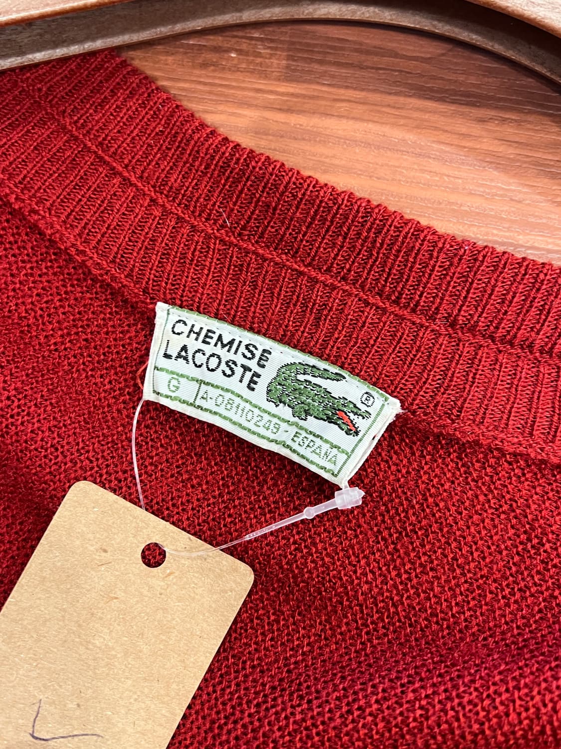 90s Lacoste 라코스테 가디건 (made in Spain) 상품이미지10