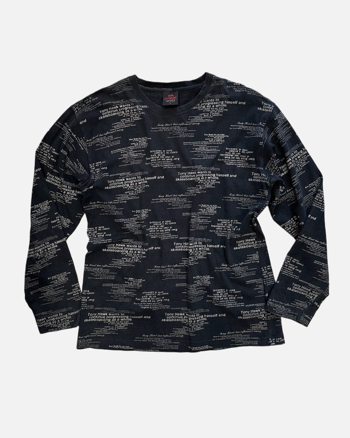 HAWK grunge lettering pattern t-shirt 상품이미지1