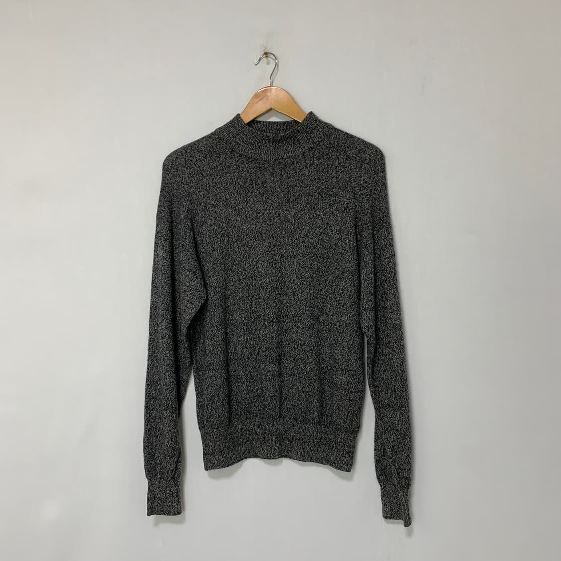 캐시미어 100% 일본 빈티지 jpn 차콜 보카시 니트 M 상품이미지1