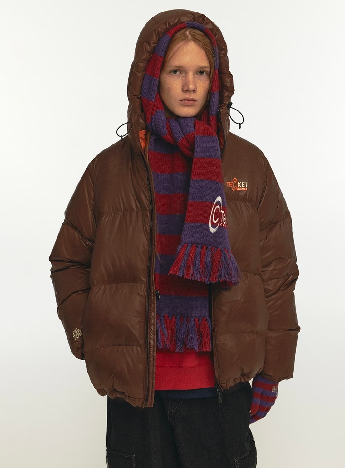 (M) 테켓 닷컴 패딩 브라운 상품이미지6