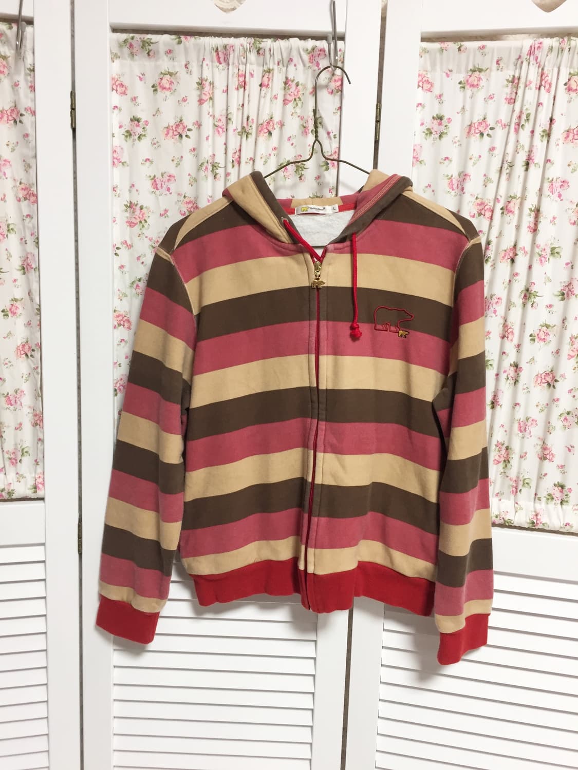 빈티지 모리걸 딸기바나나초코 후드집업 상품이미지1