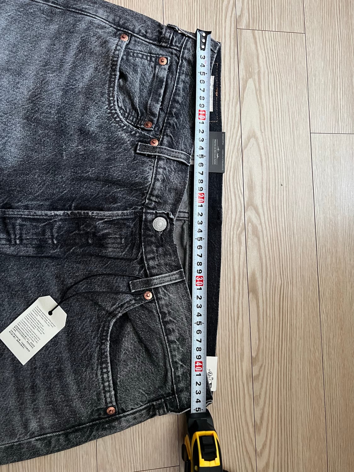 리바이스 501 오리지널 핏 흑청 상품이미지4