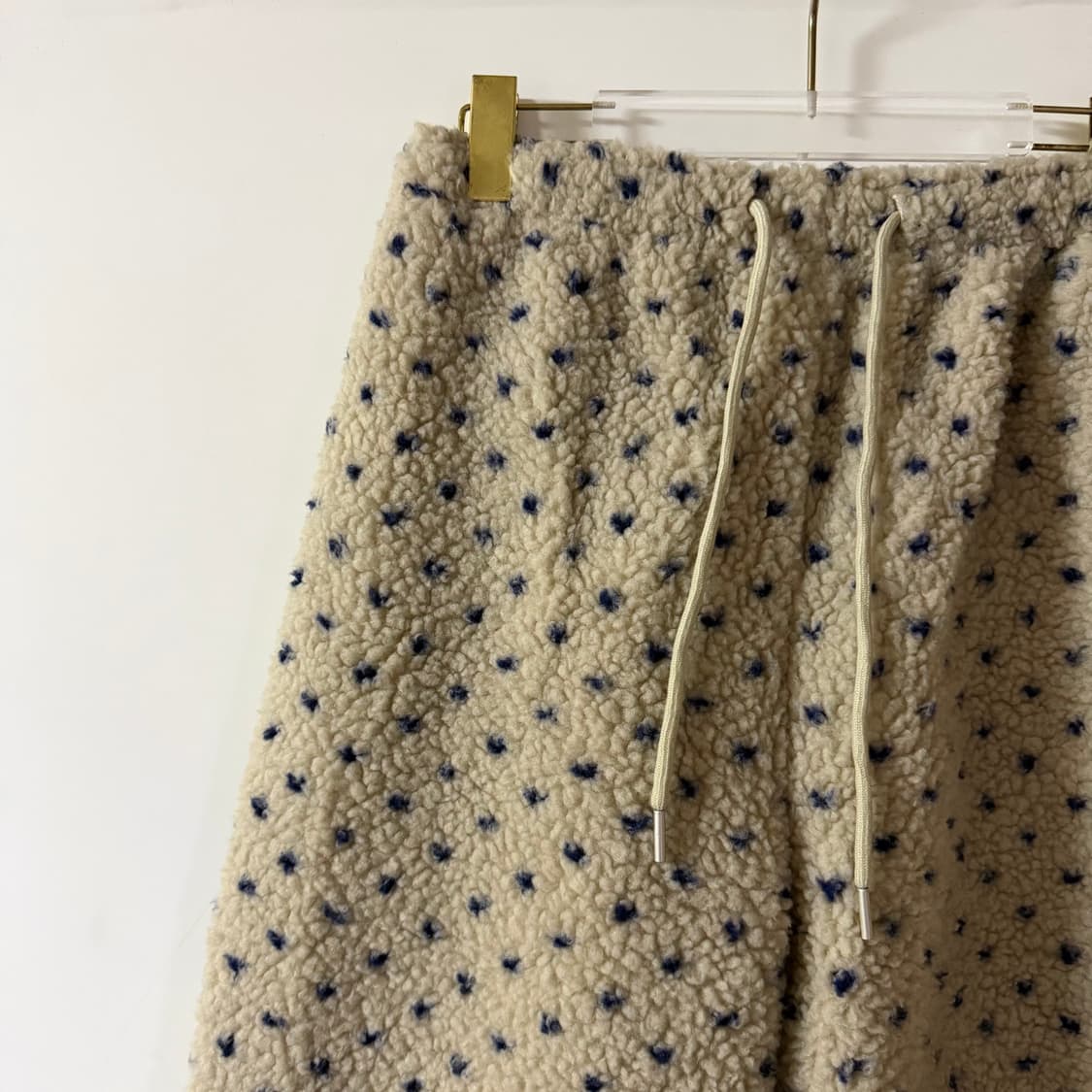 새상품 여자 도트 뽀글이 팬츠 상품이미지2