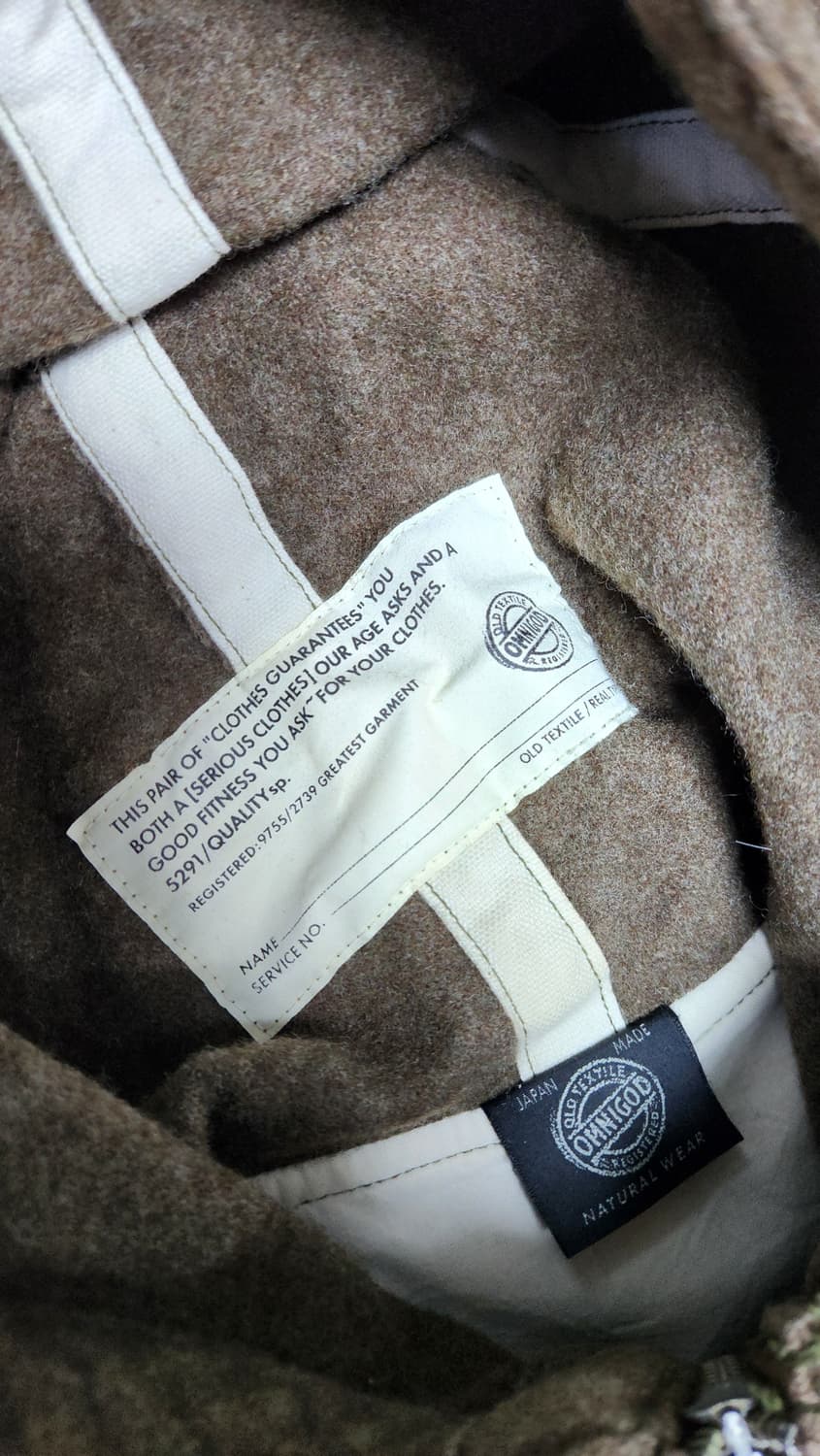 옴니갓 후디 울 자켓 올리브라운 2사이즈 100사이즈 상품이미지6