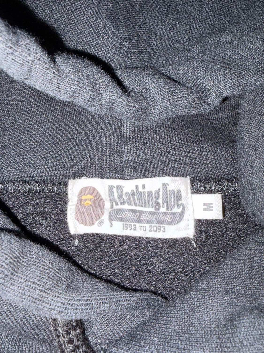 Bape 베이프 컬리지 후드티 그레이 M 상품이미지5