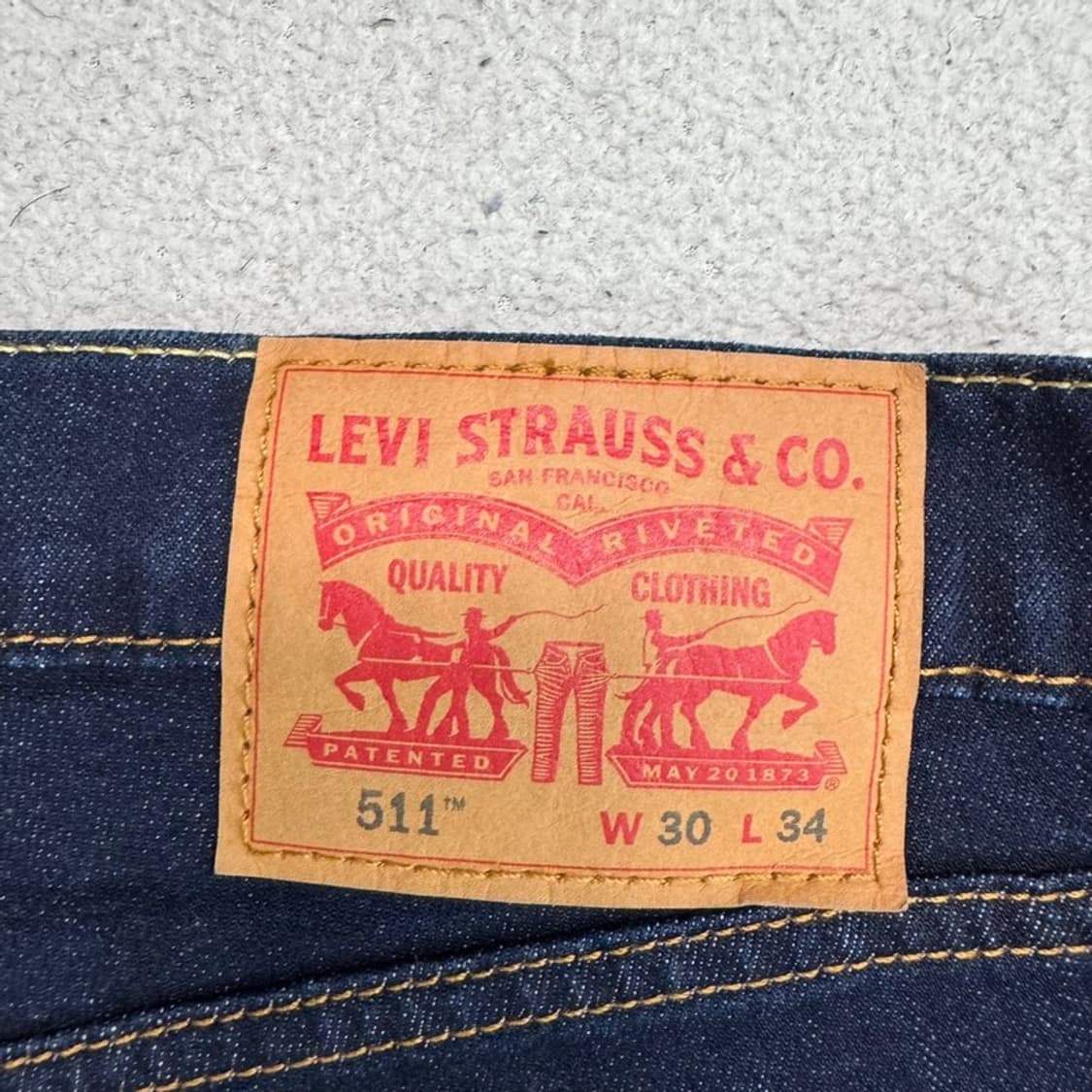 LEVI STRAUSS & CO 511 데님팬츠 W30 L34 상품이미지4