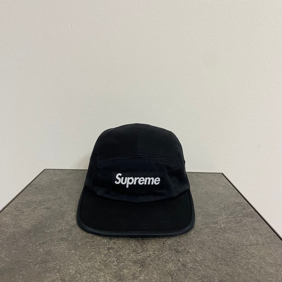 (OS) 슈프림 박스로고 캠프캡 모자 24SS 워시드 치노 트윌 블랙 상품이미지1