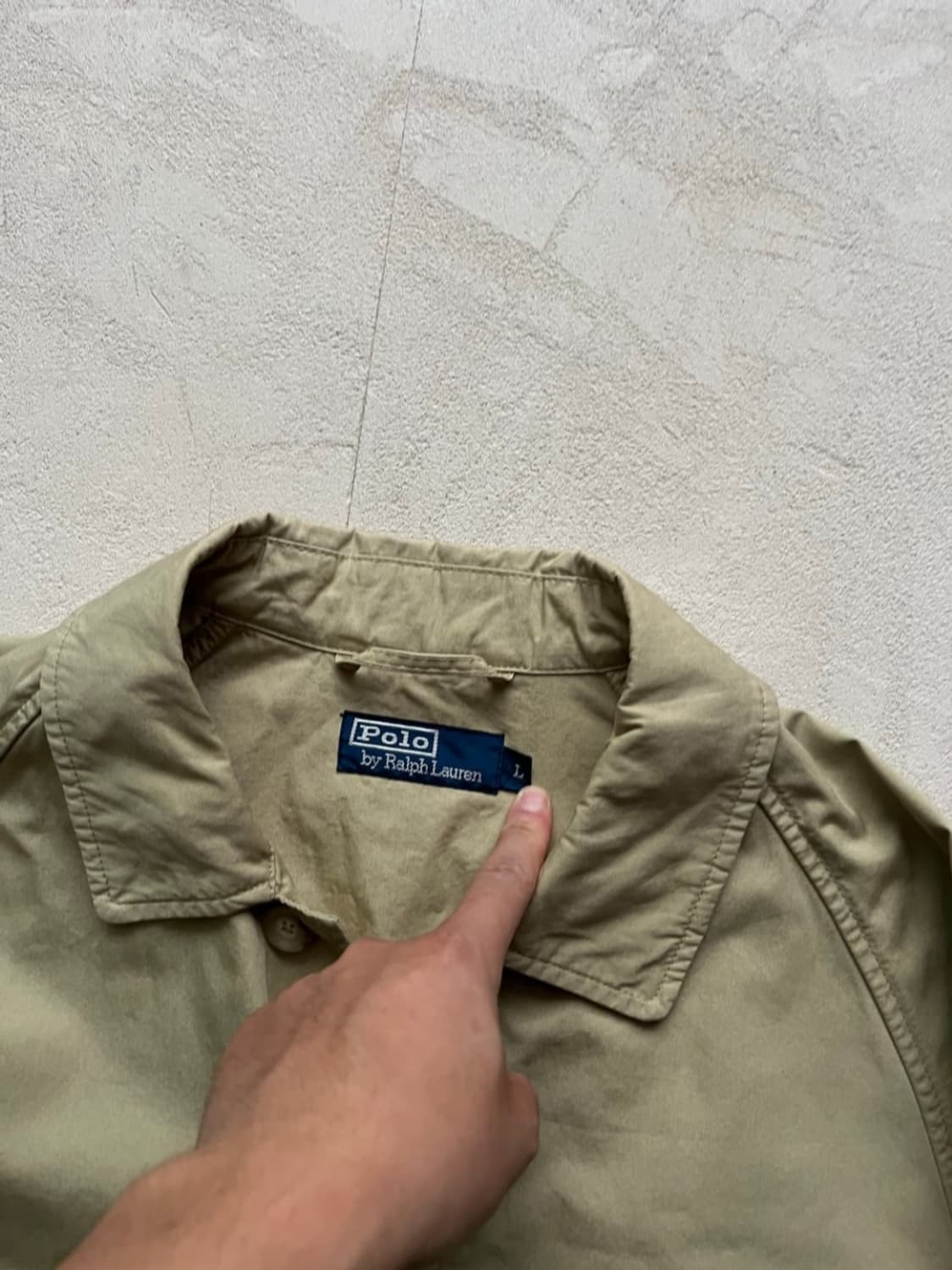 (XL) 폴로 랄프로렌 히든버튼 트랜치코트 판매합니다. 상품이미지3