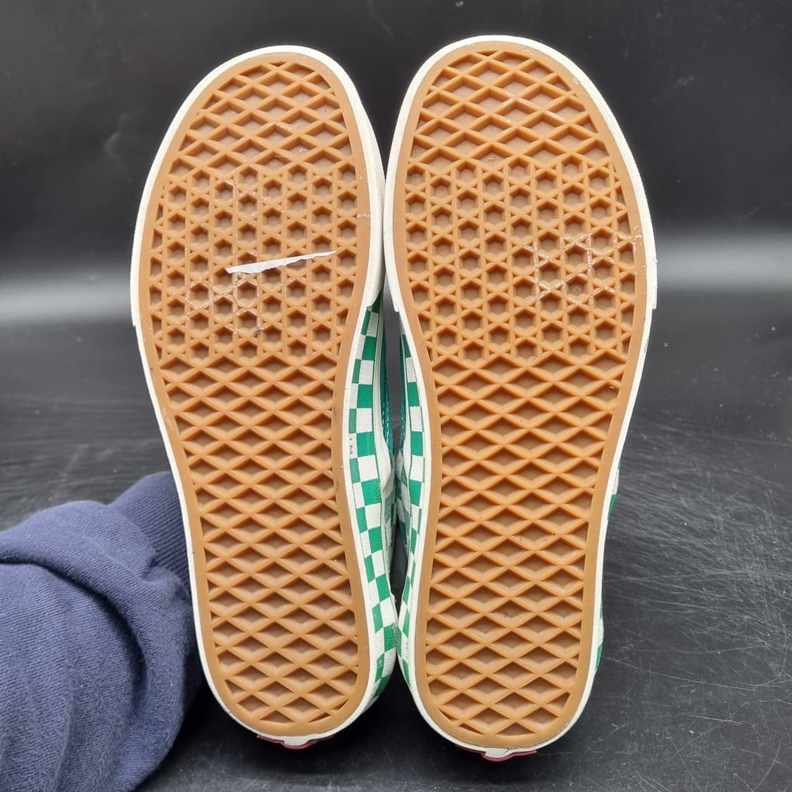 반스 체커보드 그린 슬립온245 상품이미지3