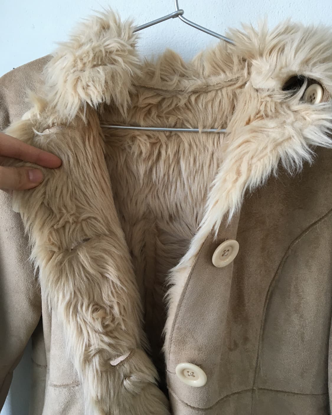 Fake fur hood caot 상품이미지4