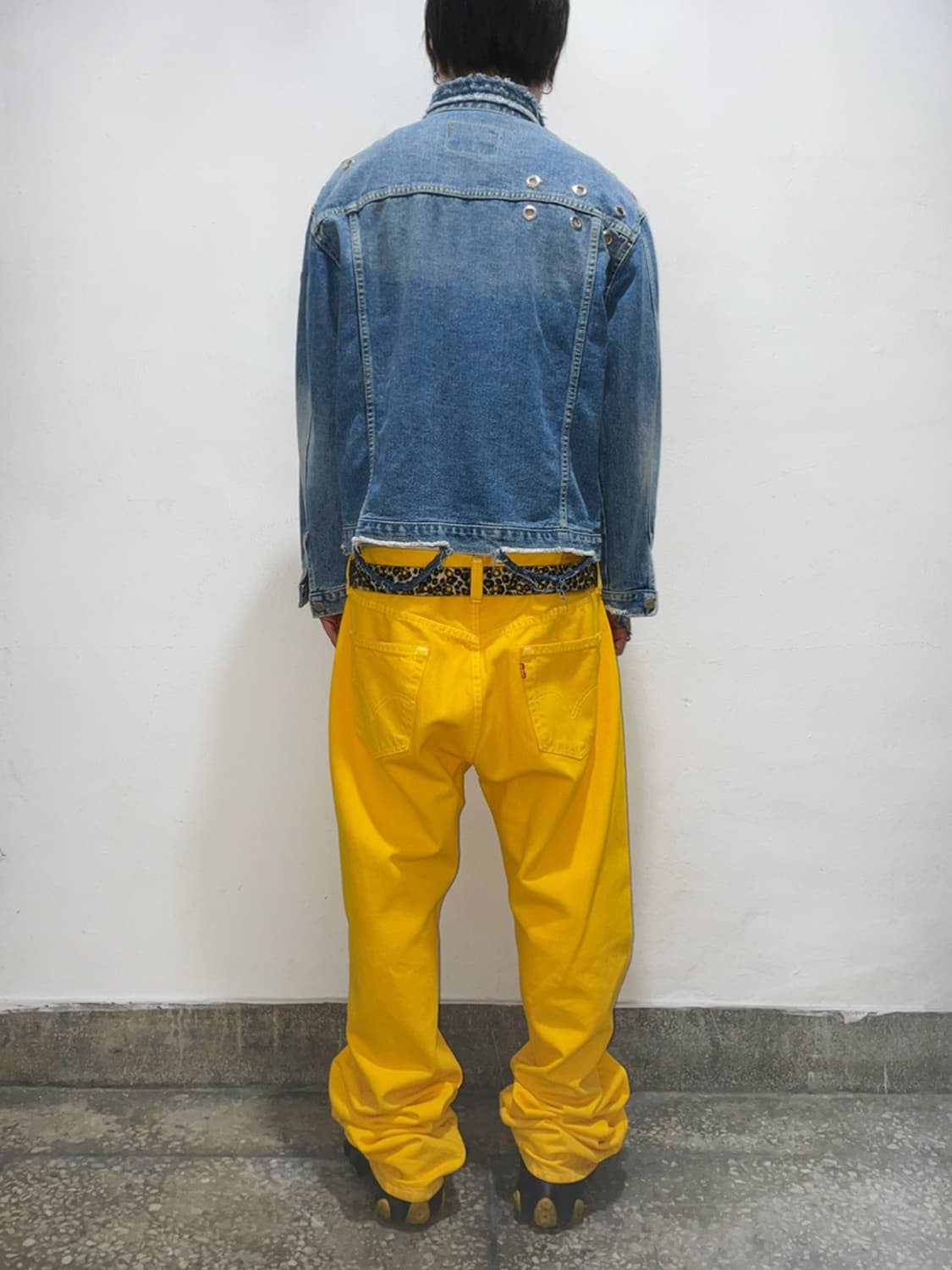 Distressed Eyelet denim jacket 상품이미지10