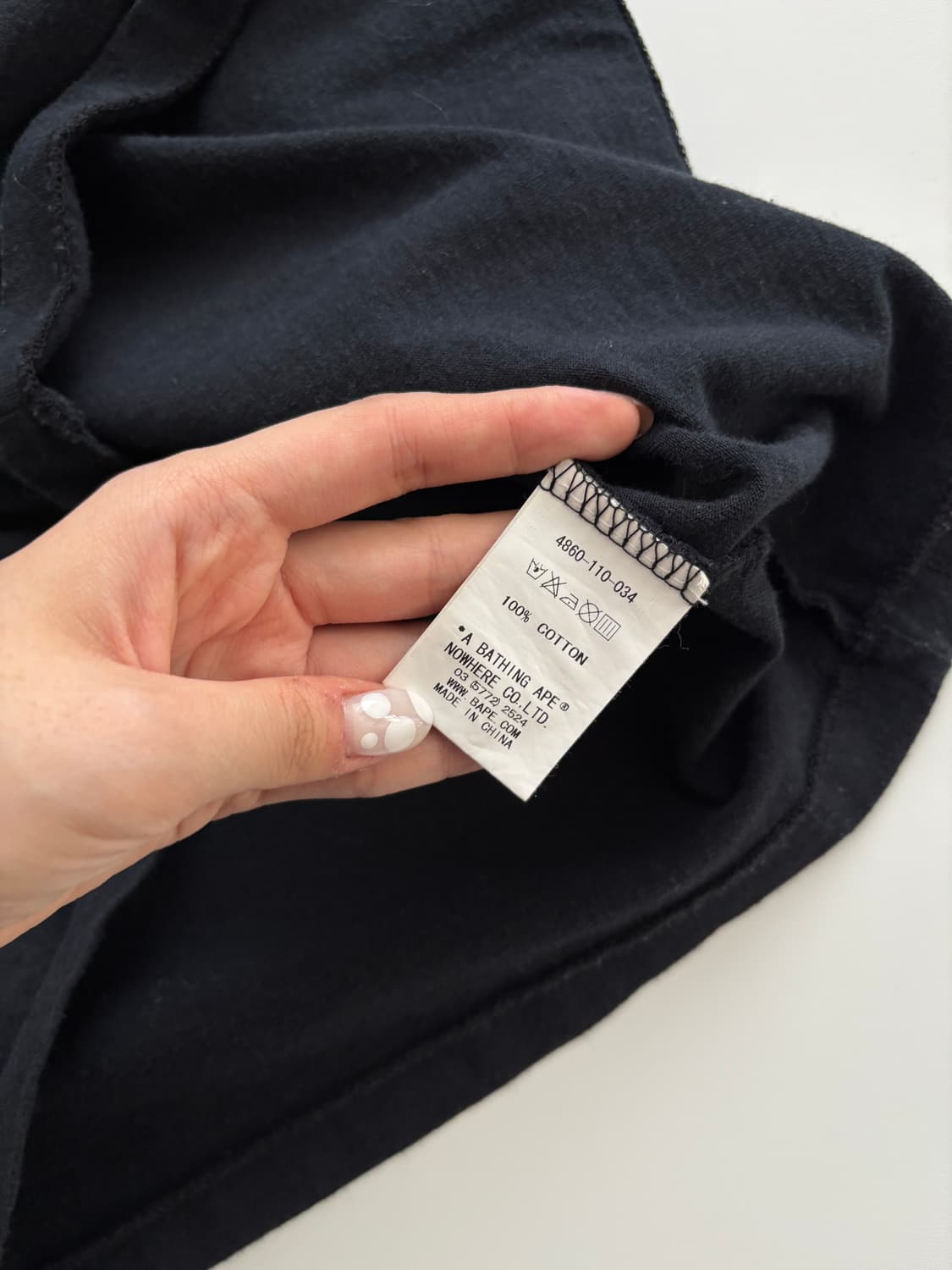 Bape 베이프 골드 베이비마일로 블랙컬러 티셔츠 상품이미지7