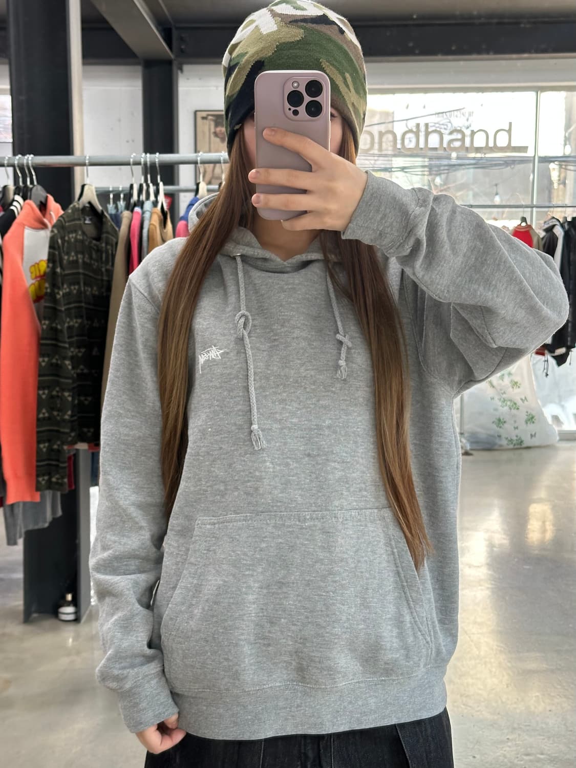 스투시 00s 트라이브 자수로고 후드티 상품이미지4