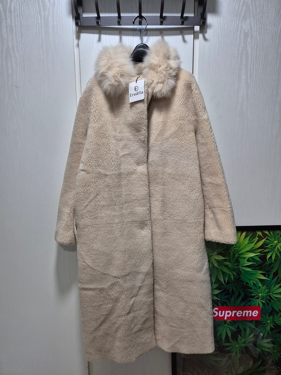 (새상품)Eredita 에레디타 퍼 카라 코트 상품이미지1