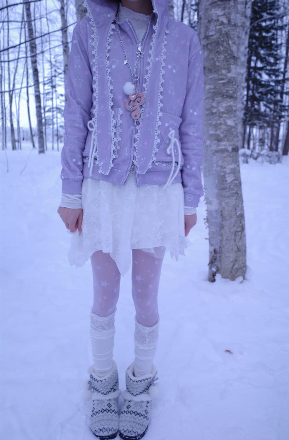  star bunny hood zip-up 새상품  상품이미지2