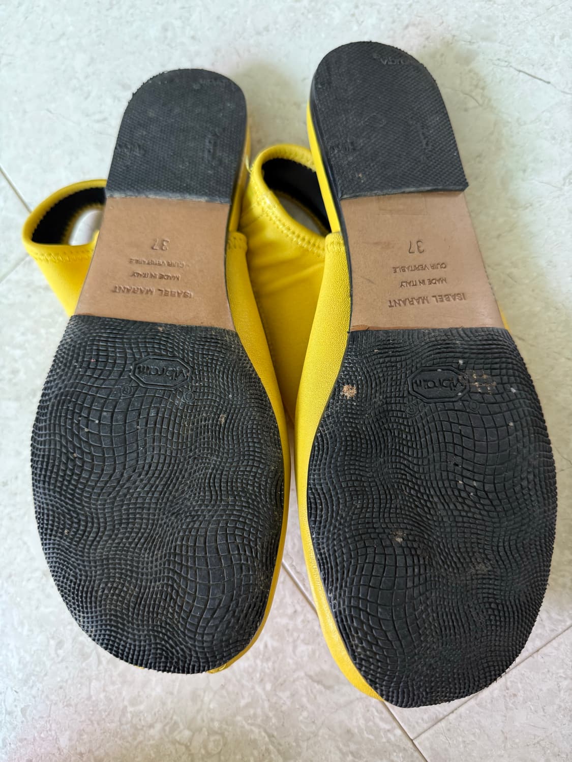 [정품/비브람보강] 이자벨 마랑 알리체 슬링백 샌들 옐로우 (37사이즈) 상품이미지3