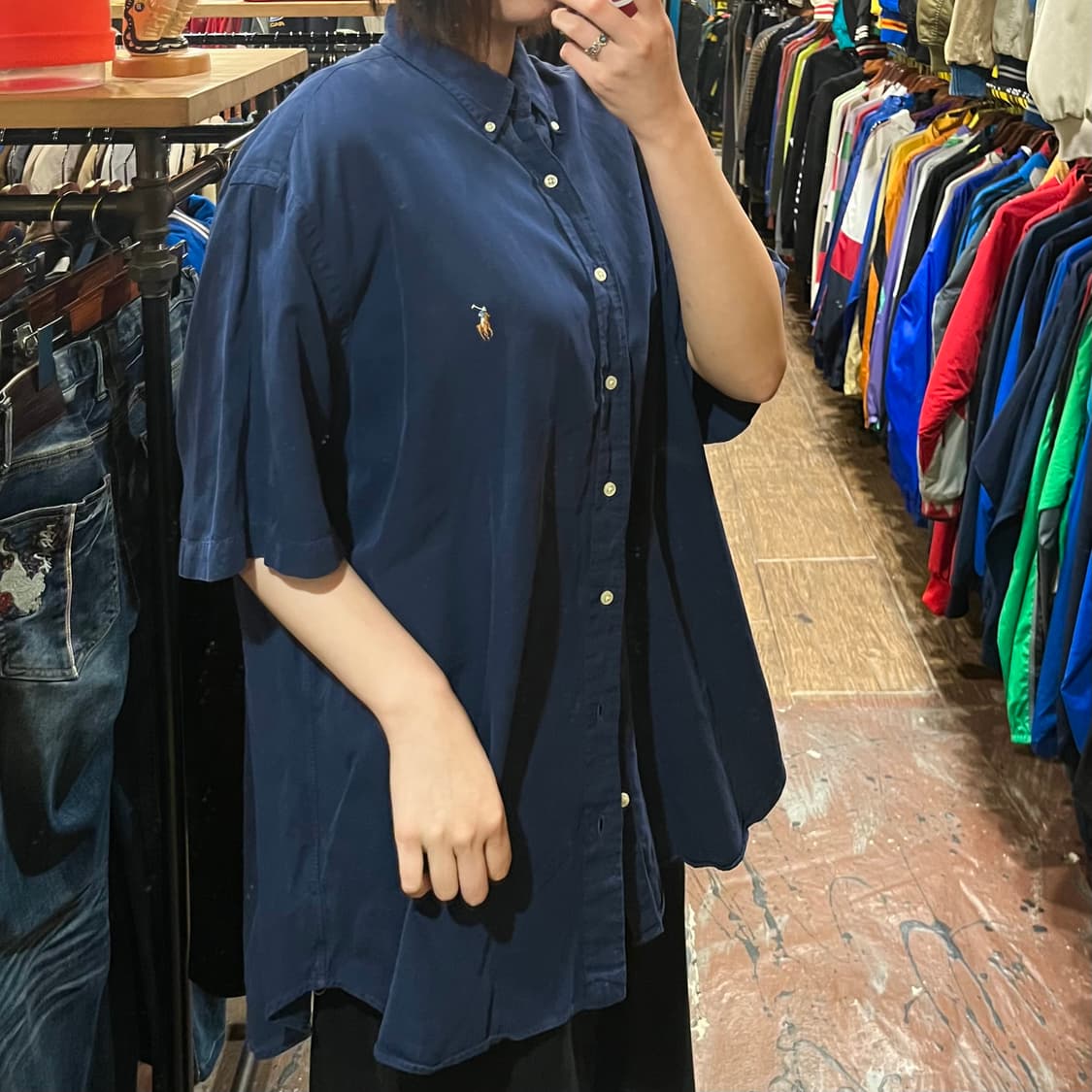 [HI] 폴로 반팔 셔츠 네이비 상품이미지3