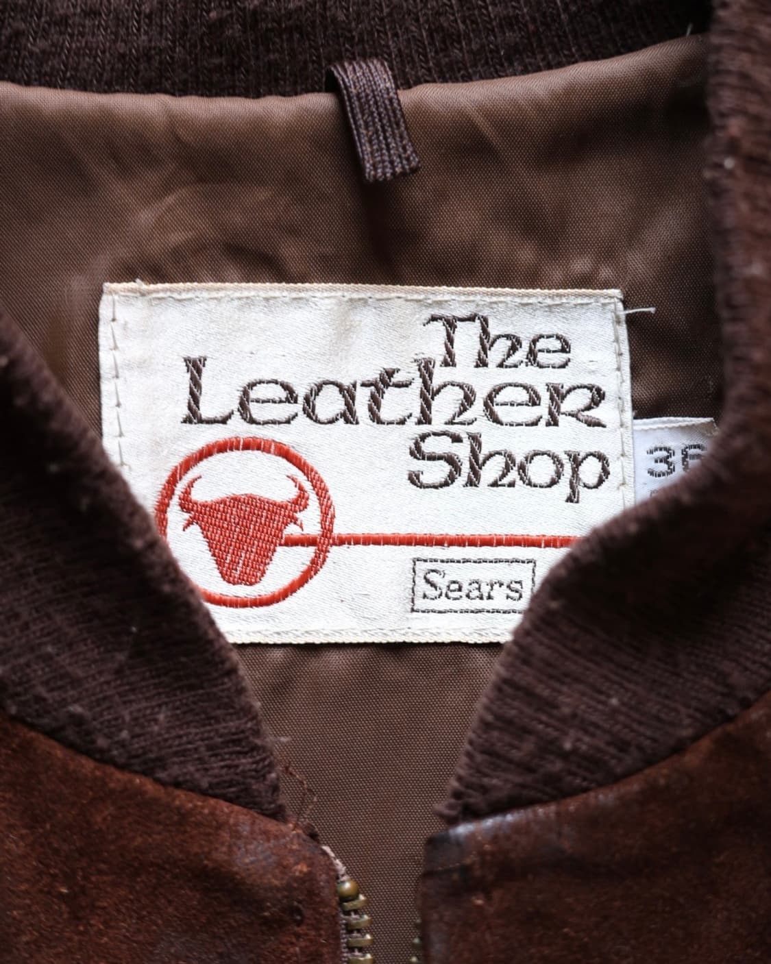 시어스 sears the leather shop 70s 스웨이드봄버자켓 상품이미지2