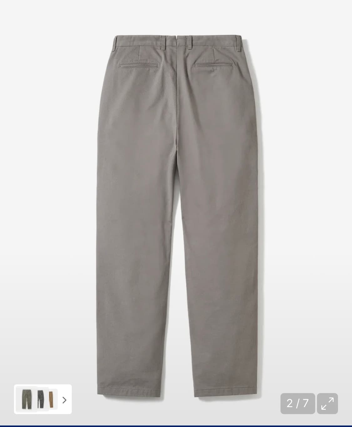 새상품) POTERRY 포터리 워시드 테이퍼드 팬츠 그레이 상품이미지2