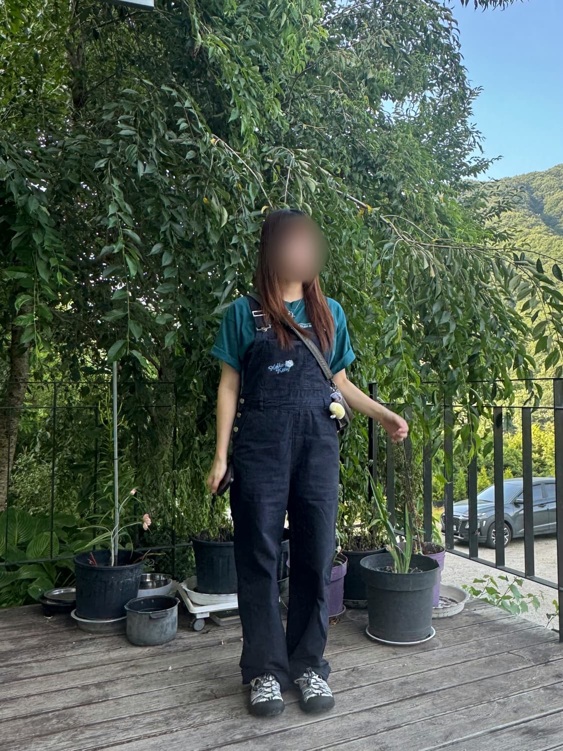 헬로키티 오버롤 멜빵바지 상품이미지2