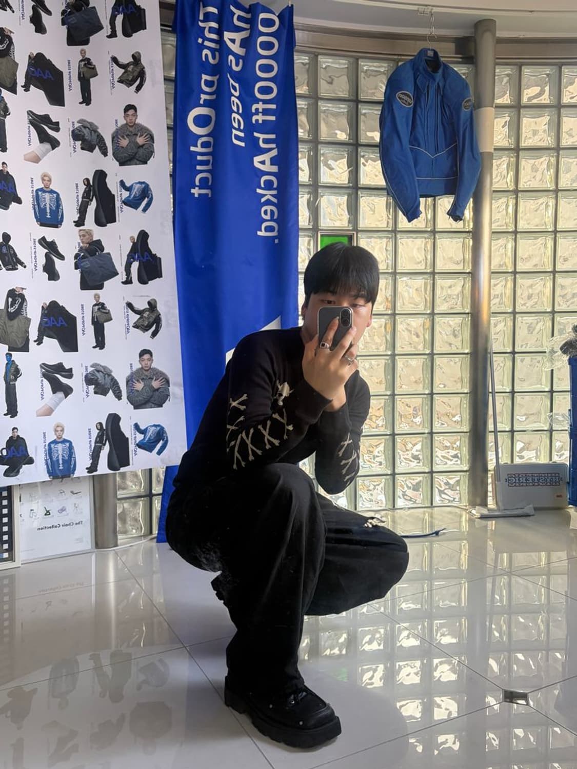 CROSS BONE SKULL LS TEE 본 긴팔 티 NVLT-2408 상품이미지2