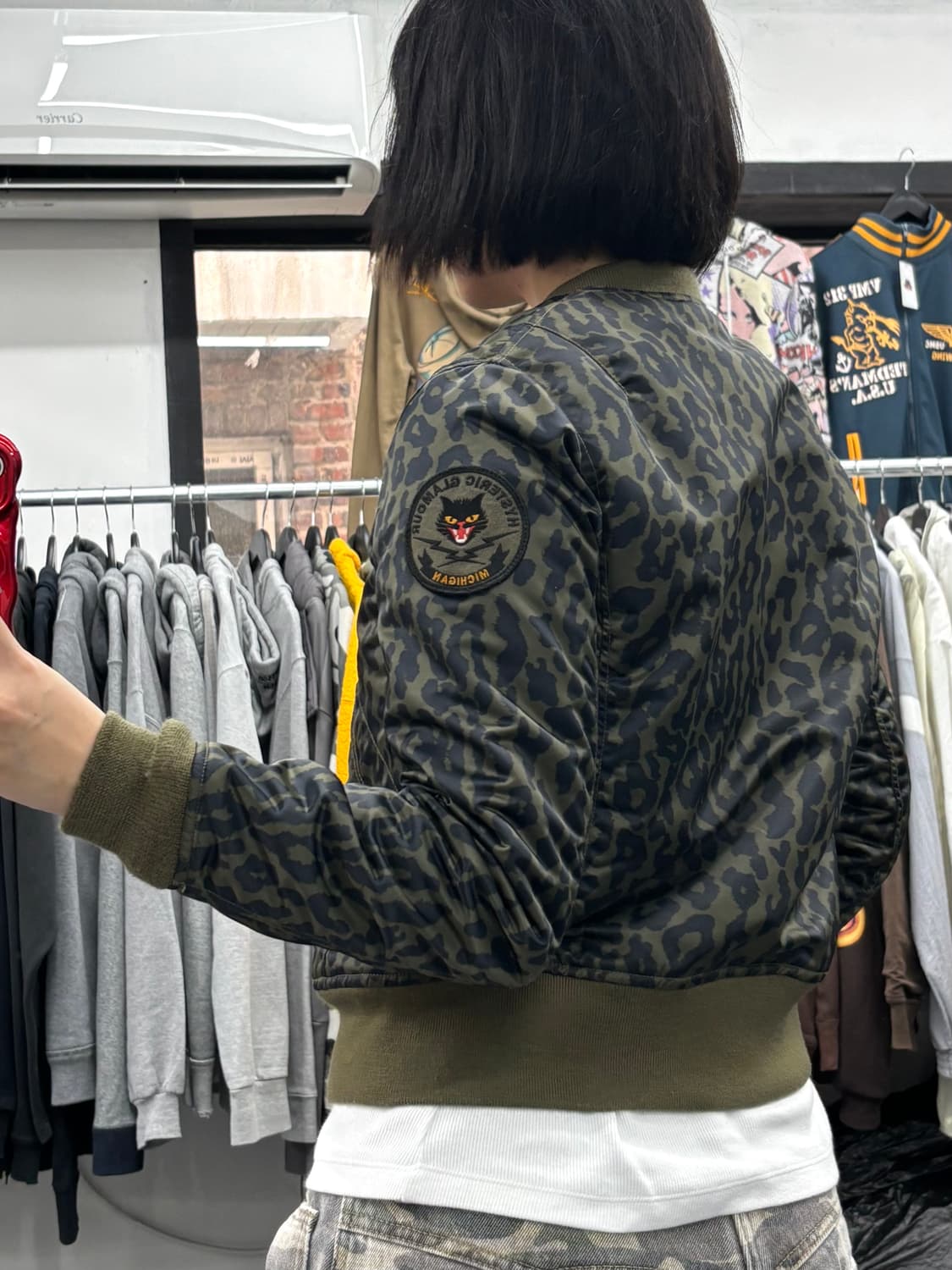 히스테릭 글래머 레오파드 MA-1 자켓 상품이미지5