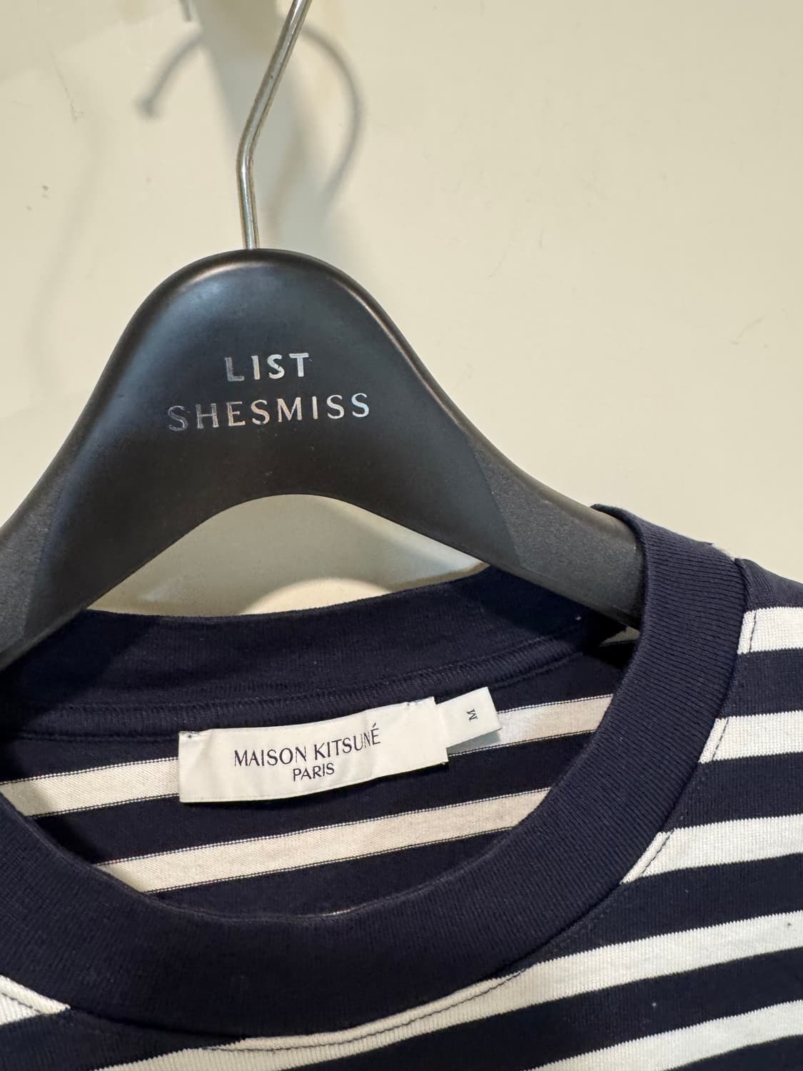 메종키츠네 트리컬러 폭스 패치 스트라이프 롱슬리브 (정식수입) 상품이미지4