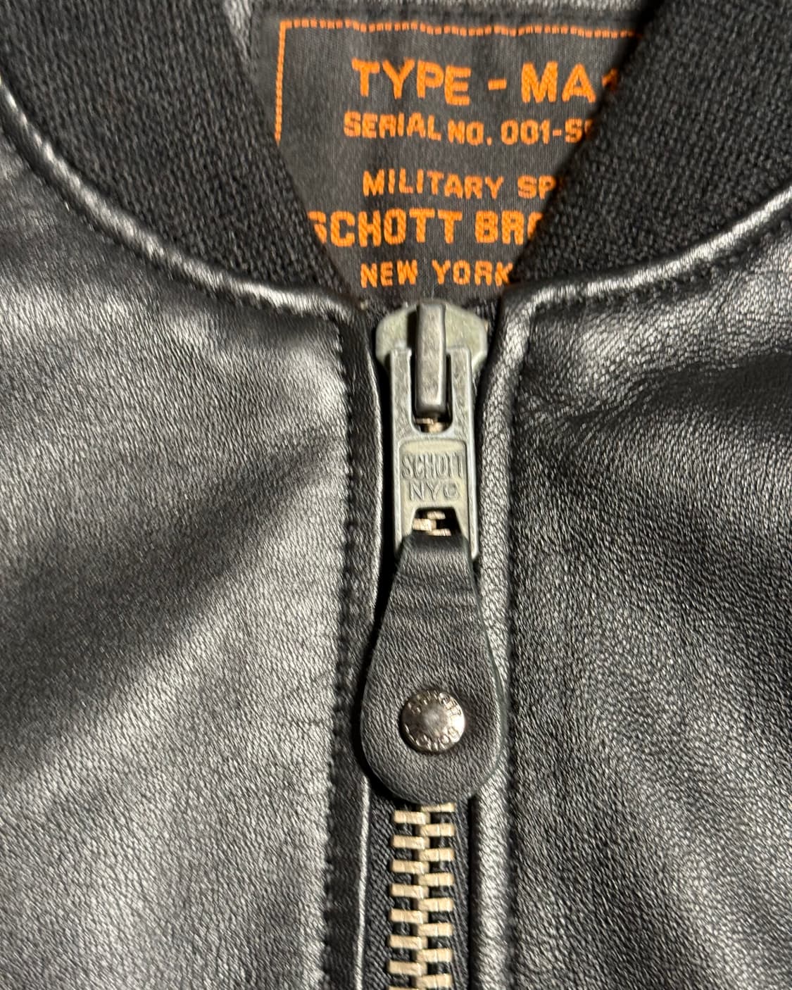 쇼트 램스킨 타입 MA-1 봄버자켓 L 상품이미지4