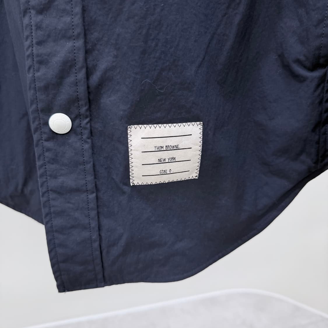 [S+급/0] 톰브라운 암밴드 셔츠자켓 네이비 상품이미지7
