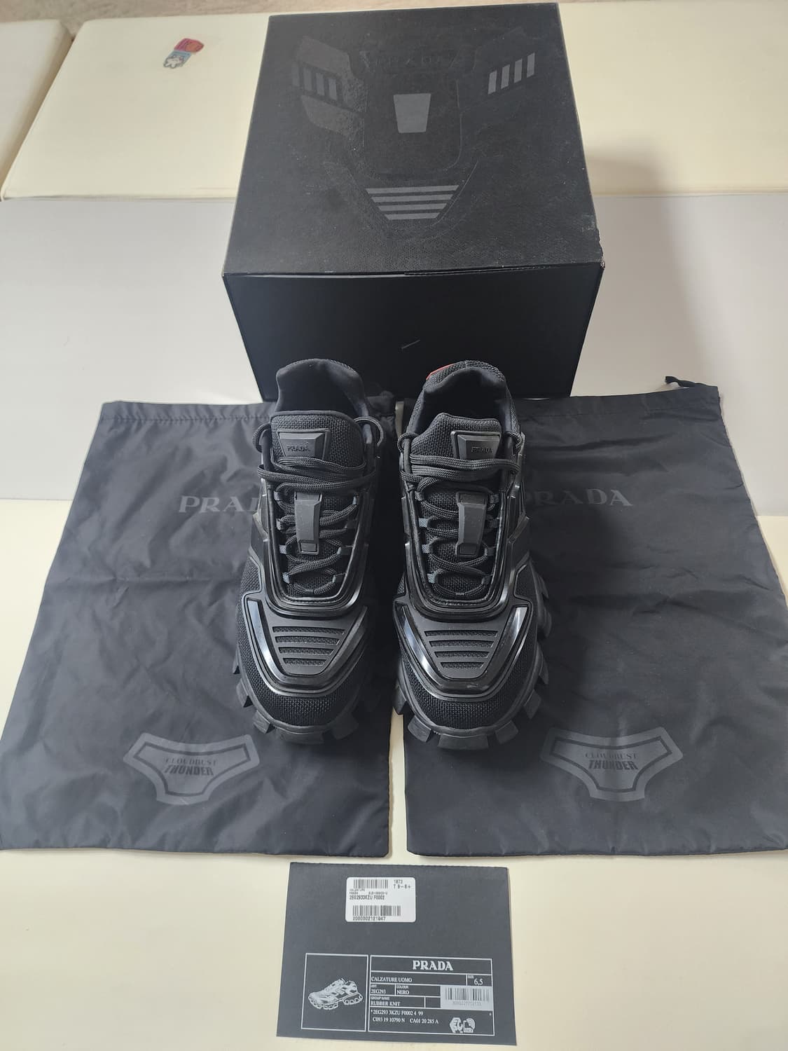 프라다 클라우드버스터 썬더 블랙 색상 6.5 상품이미지7