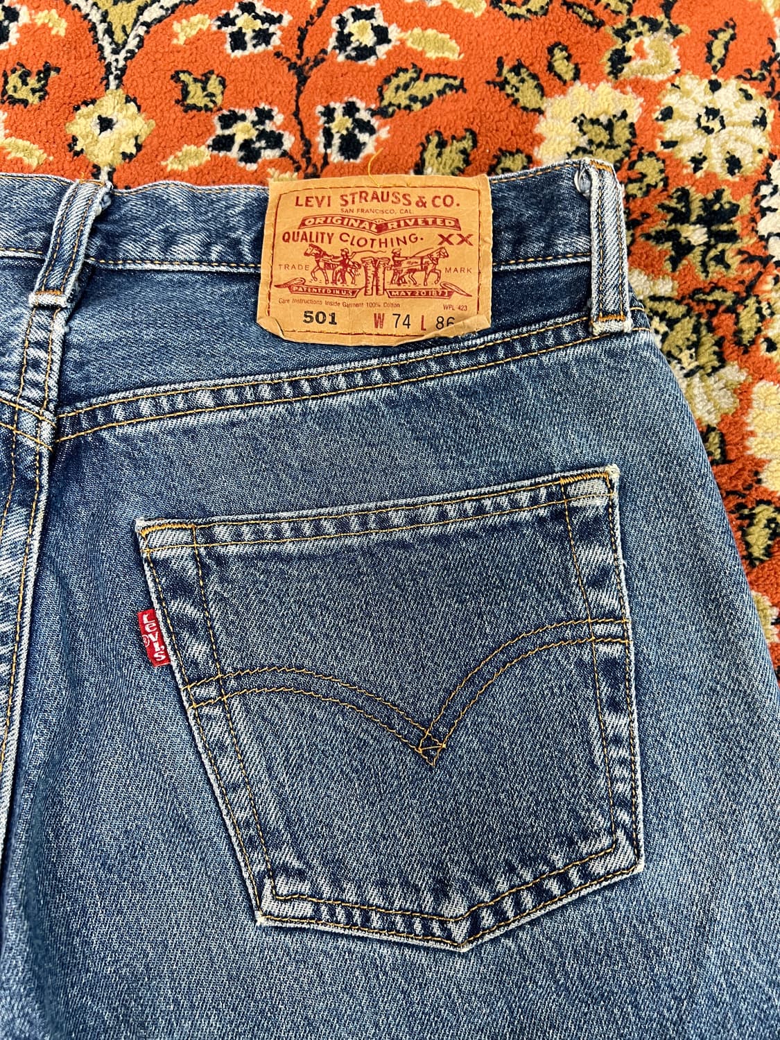 [28] LEVI'S 리바이스 501 스트레이트 데님팬츠 상품이미지5