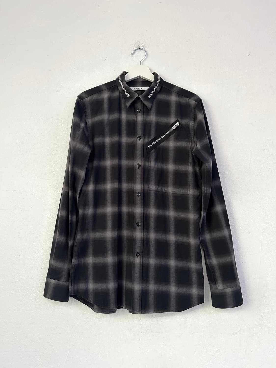 지방시 17AW 리카르도티시 멀티 지퍼 체크셔츠 상품이미지4