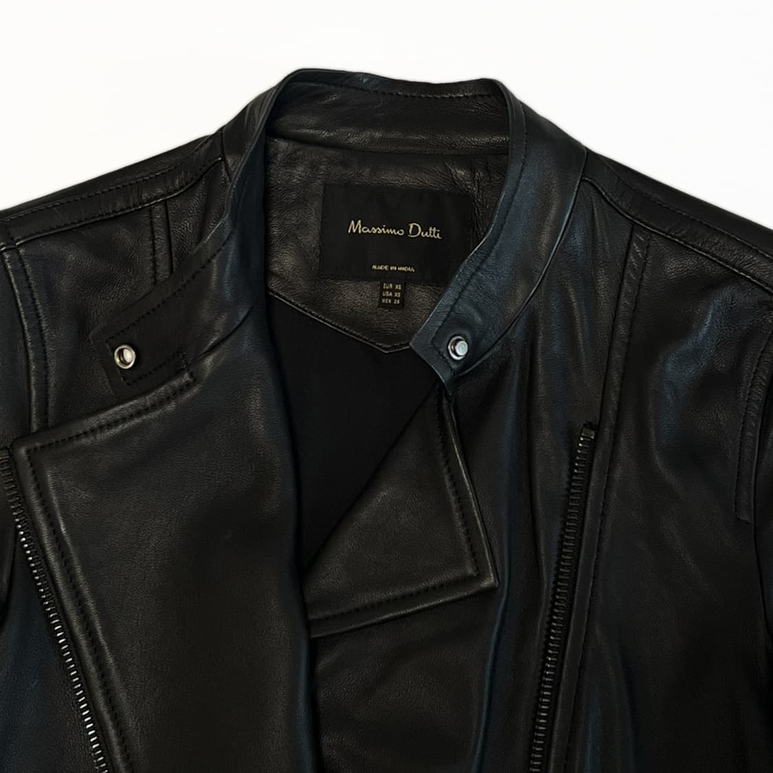 마시모두띠 램스킨 레더 자켓 상품이미지6