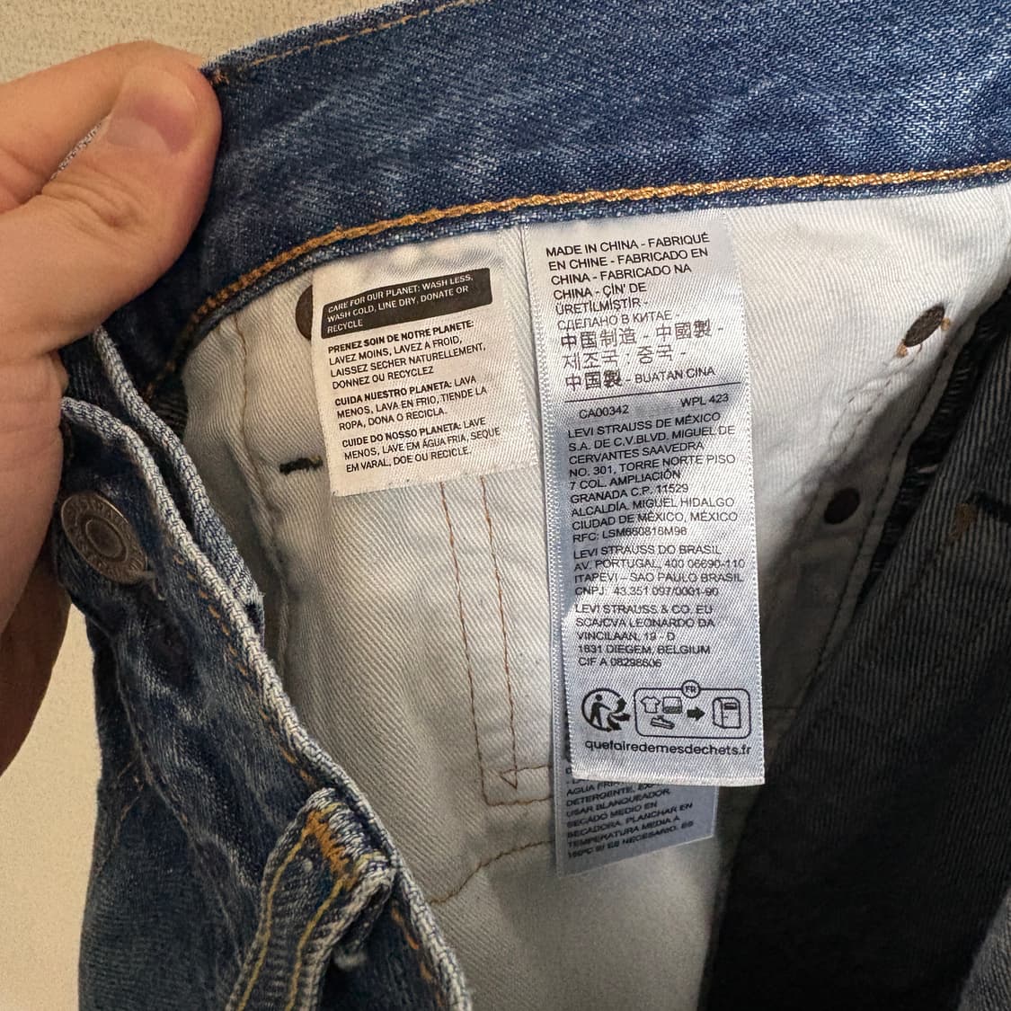 리바이스 빅E 501 스트레이트 데님팬츠 / W34, L30 상품이미지9