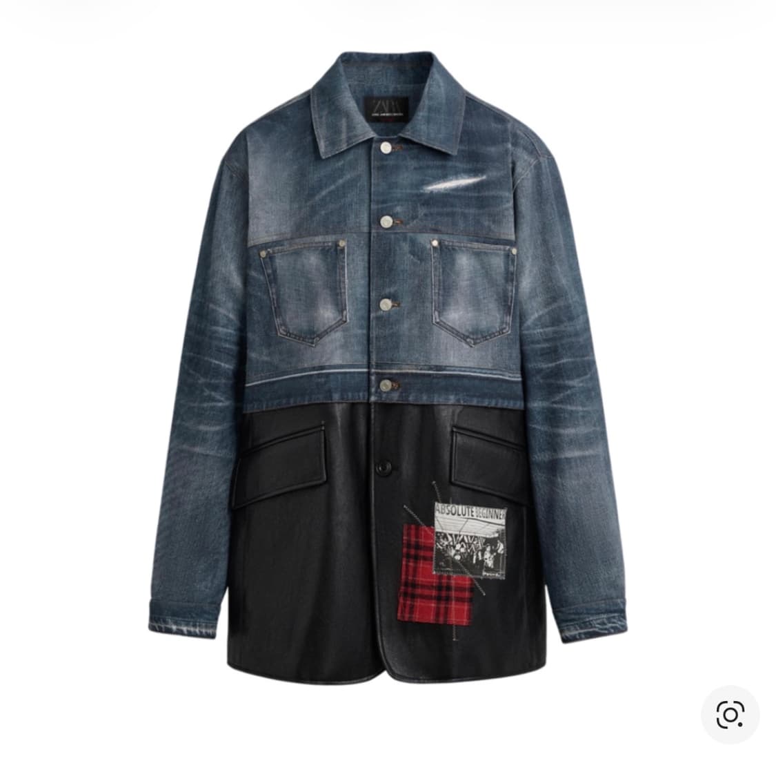 자라 x 앤더슨벨 데님 콤보 점퍼 미디움 블루 상품이미지1