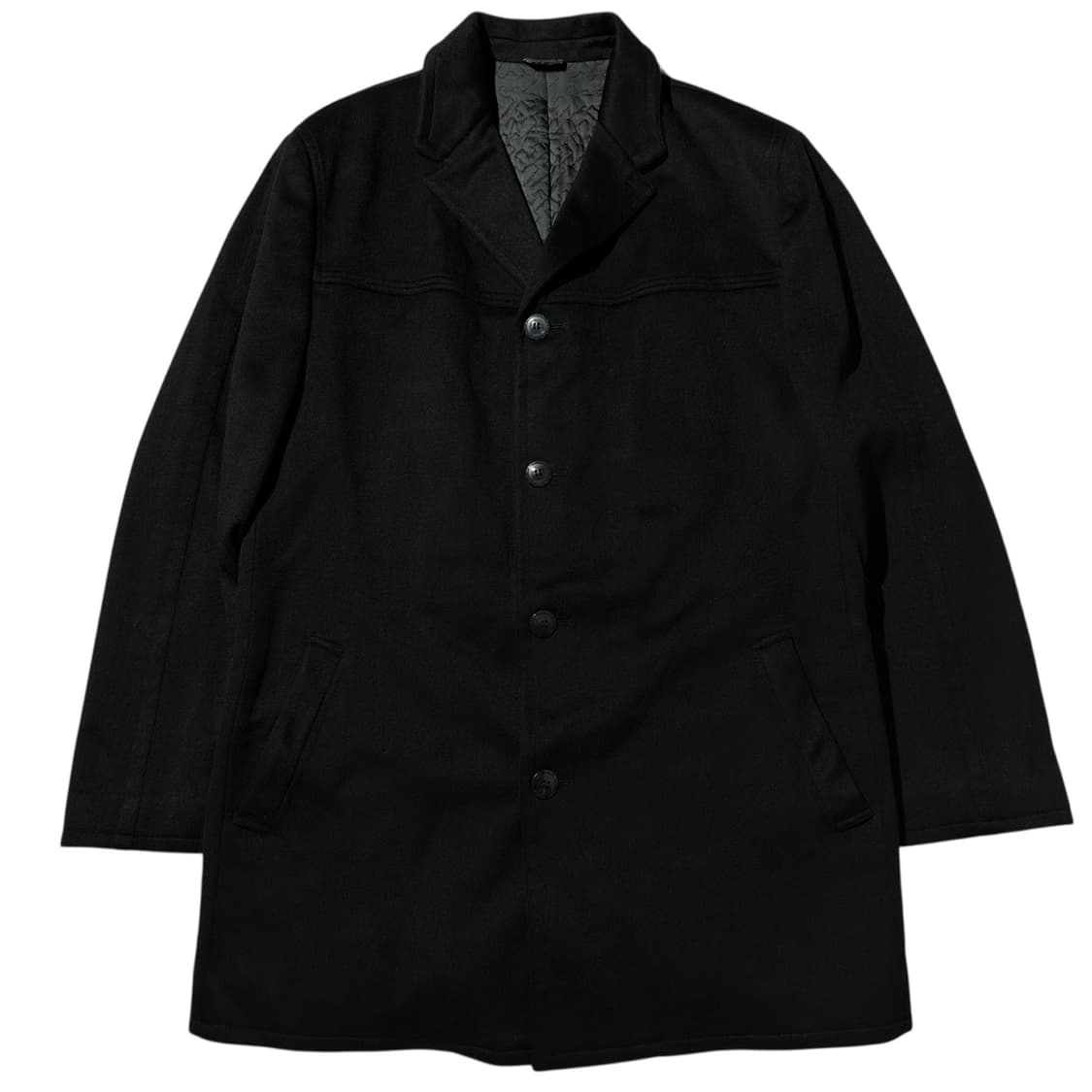 지아니 베르사체 울 캐시미어 싱글 코트 상품이미지1