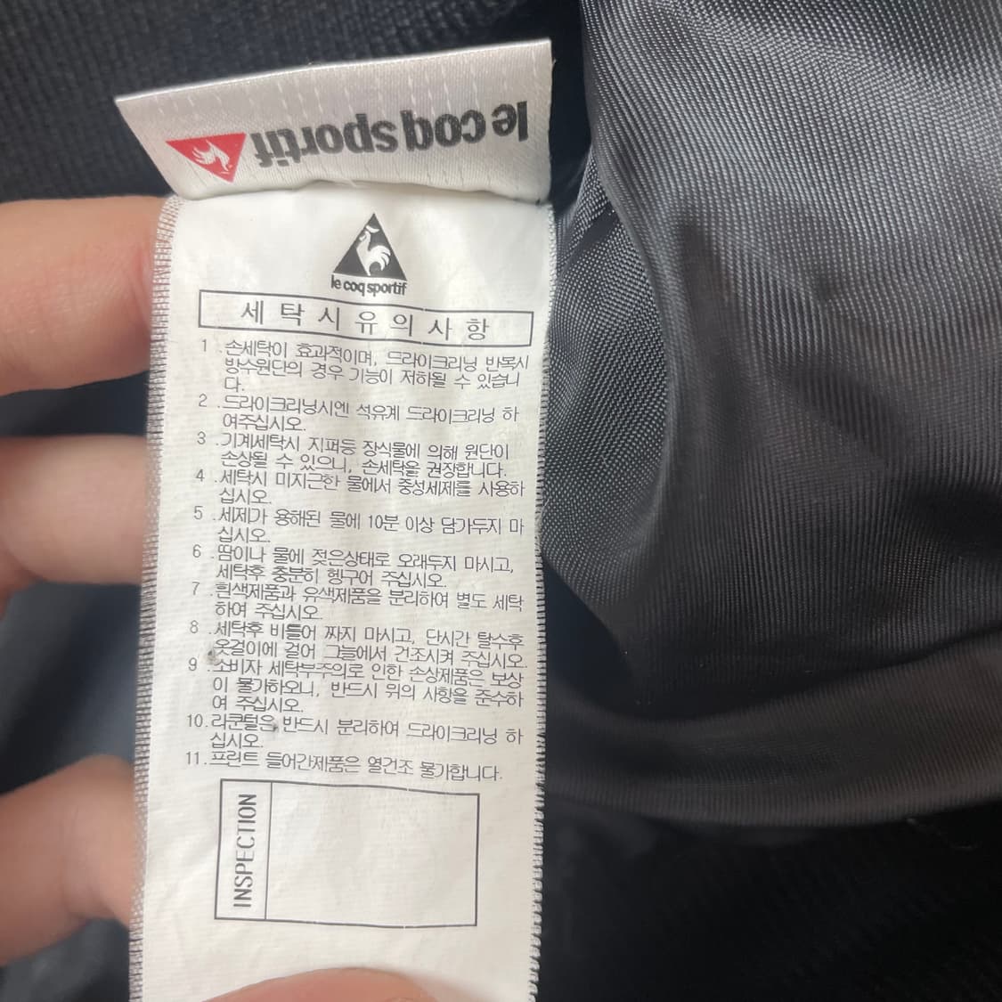 르꼬끄 308MCP 스포르티브 유광 검정 패딩 L 상품이미지7