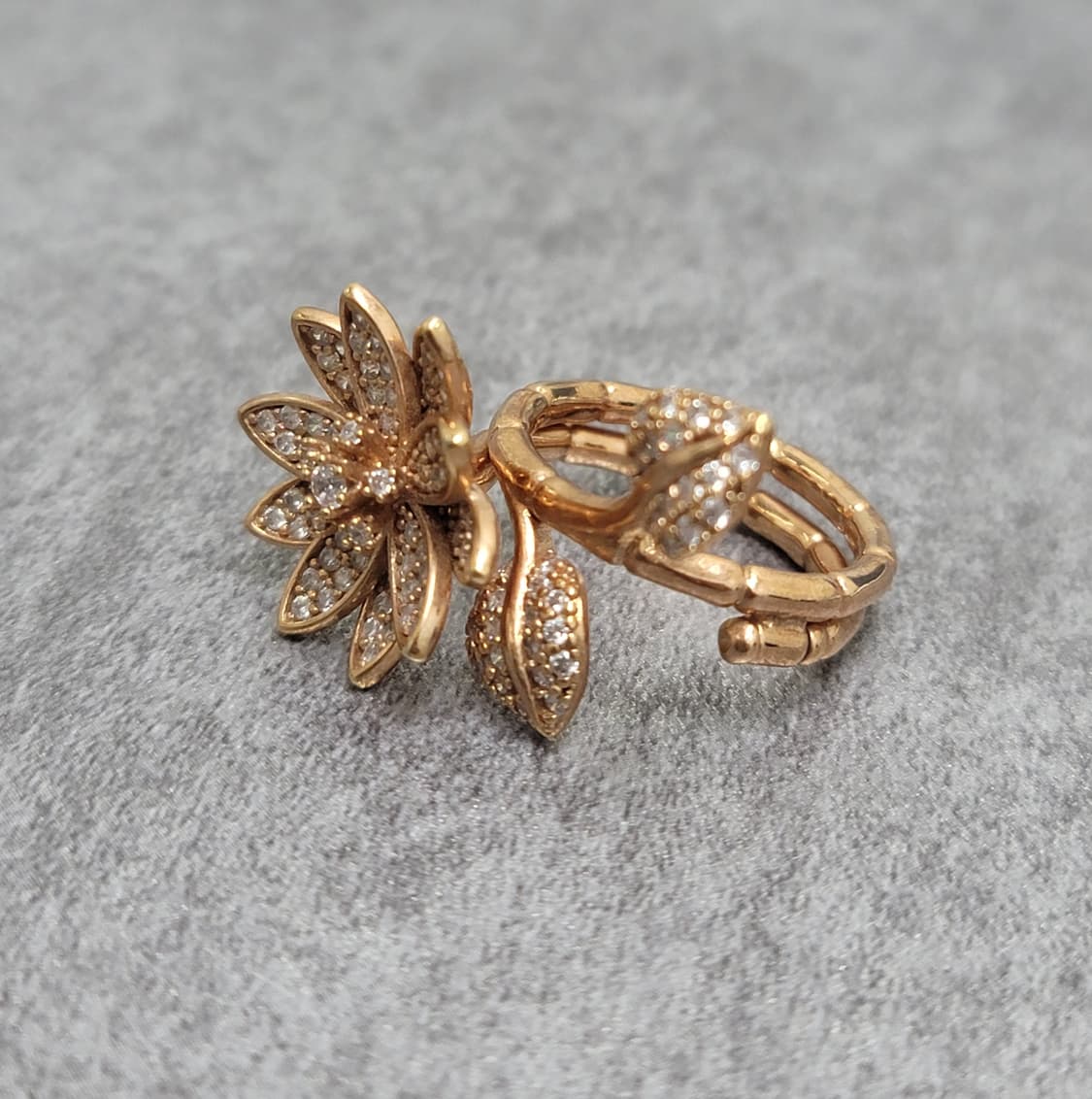 pave flower ring 상품이미지5