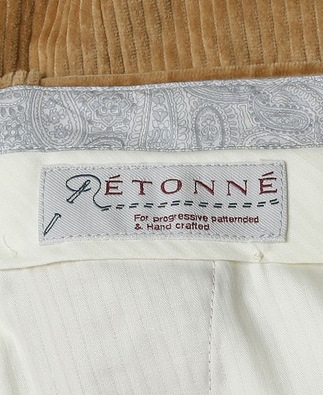 에토네 [Etonne] 베이지 코듀로이 Bang 투플리츠 트라우저 상품이미지5