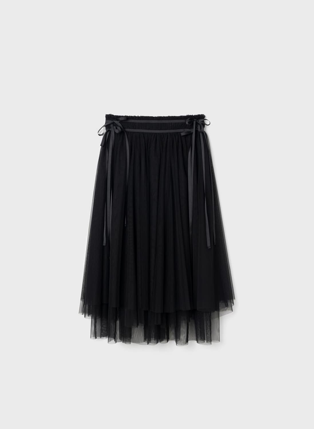 버뮬라 스커트 RIBBON TULLE LONG SKIRT(BLACK) 상품이미지4