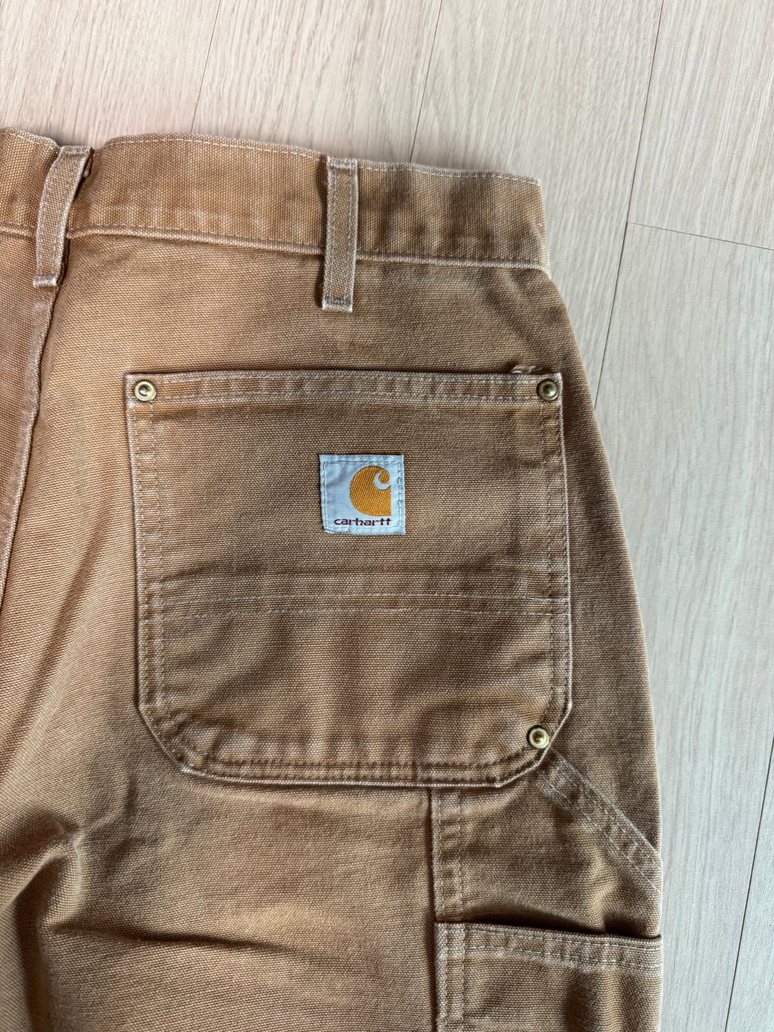 칼하트 더블니 b01 brn 실측(허리43/기장109) 상품이미지5