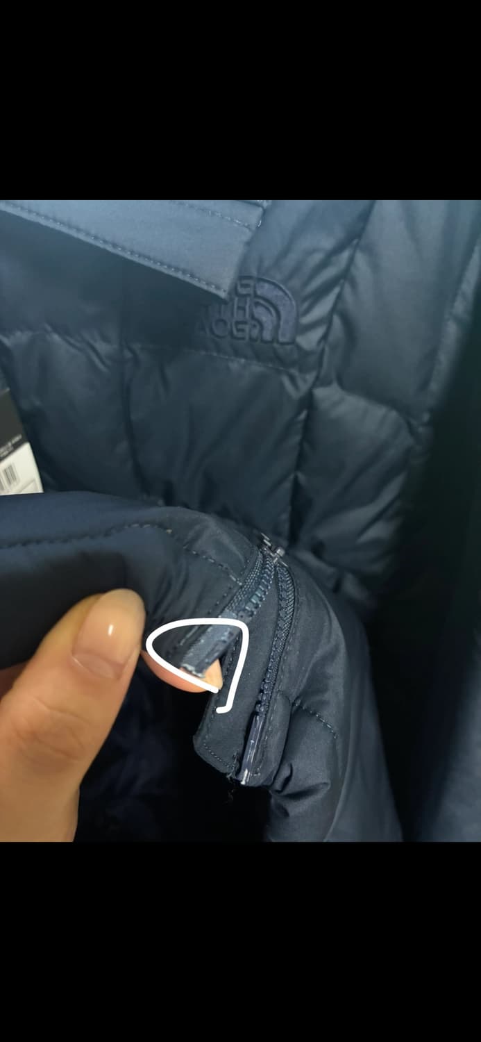 노스페이스 웨이브 온 자켓 패딩 네이비 M 매장판 상품이미지4