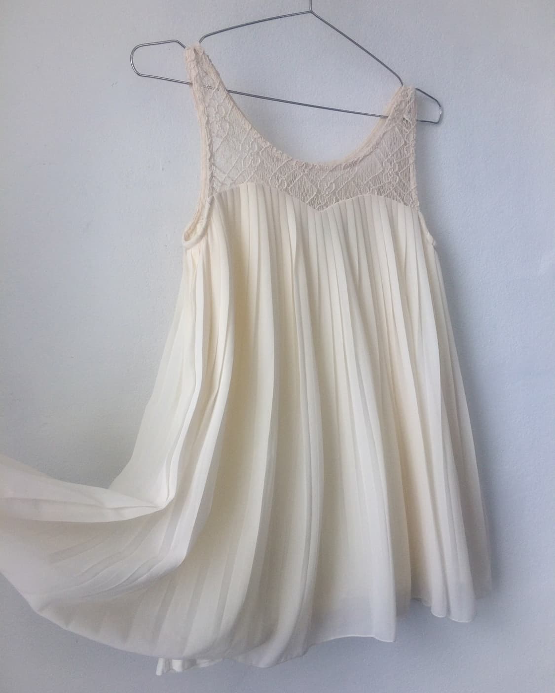 Crochet point pleats sleeveless onepiece 상품이미지4