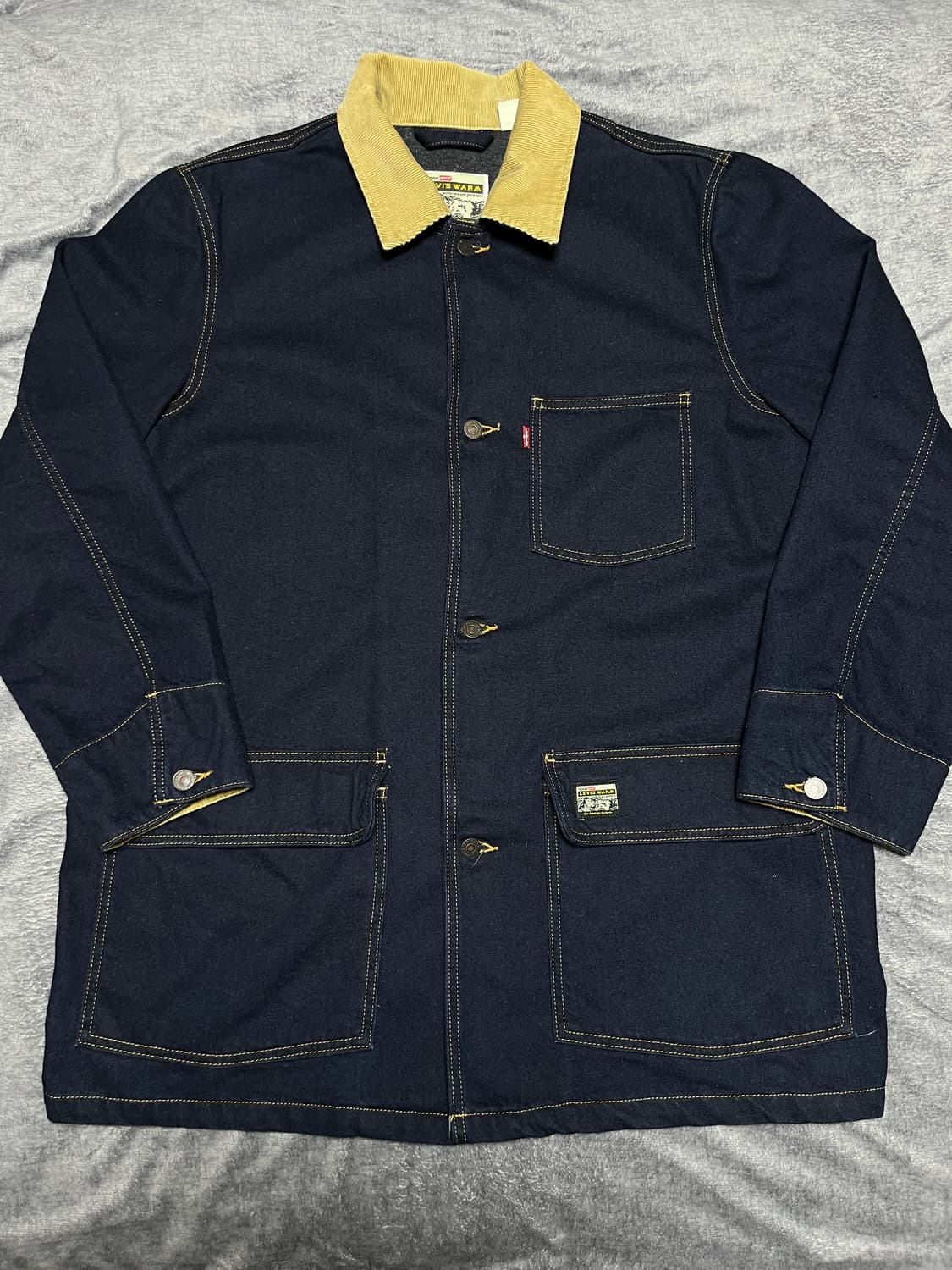 [M] 리바이스 사이프레스 데님 초어 자켓 코트 상품이미지3