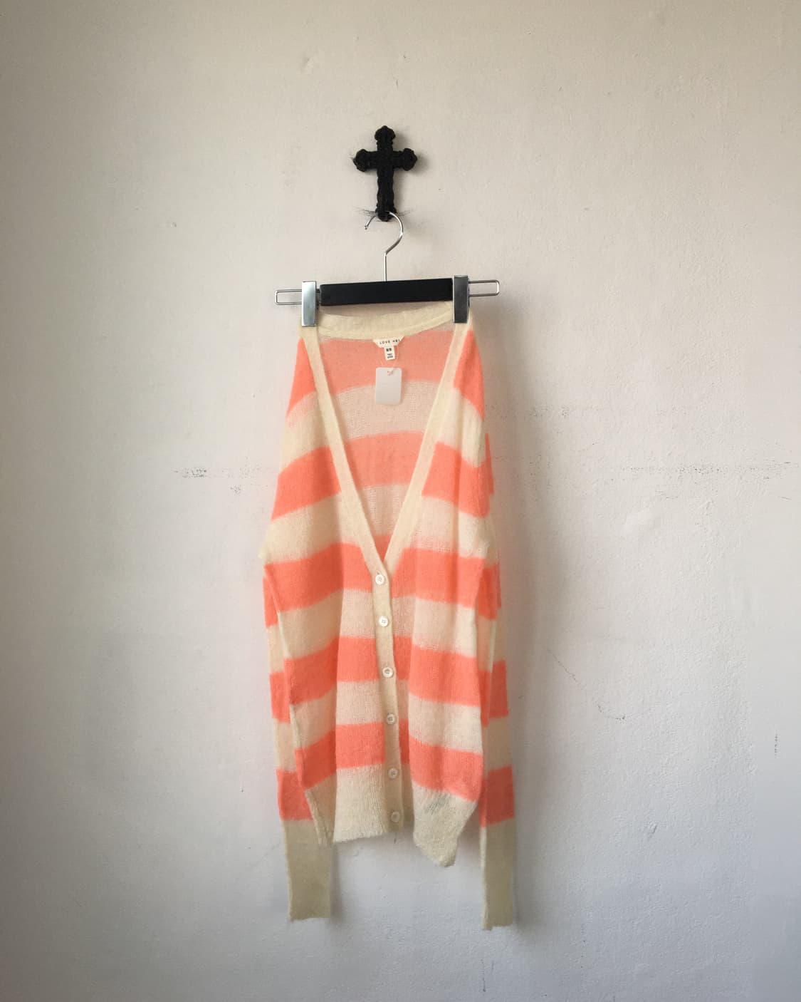 Stripe pattern knit cardigan 상품이미지2